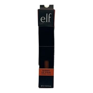 e.l.f. - Glossy Lip Stain (Coral Cutie, 0.1 oz) - Open Box